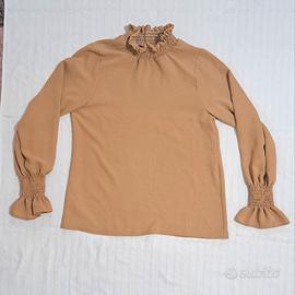 camicia elegante beige
