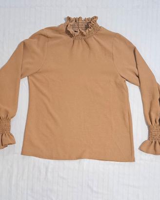 camicia elegante beige