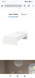struttura letto con rete a doghe