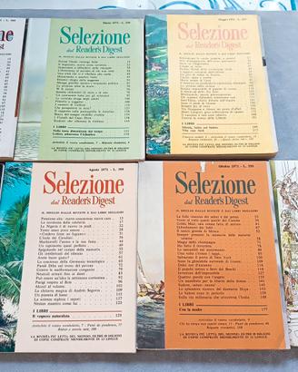 7 RIVISTE 1971  SELEZIONE READERS DIGEST