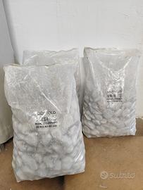 Ciottolo bianco di Carrara 40x60 mm 25 kg
