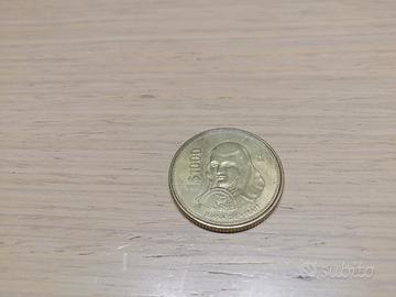 Moneta Messico Juana de Asbaje 1000 Pesos 1991