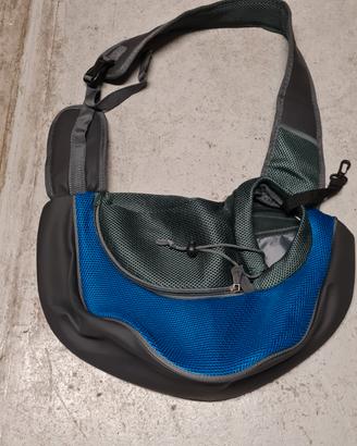 trasportino a tracolla per gatti