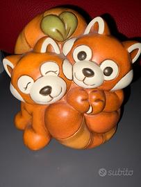 Thun Coppia di Panda Rosso