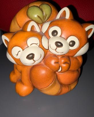 Thun Coppia di Panda Rosso