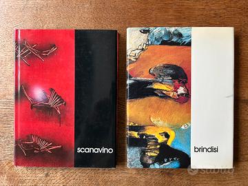 Coppia libri arte Scanavino e Brindisi