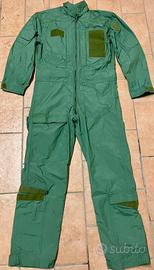 Tuta da volo verde salvia