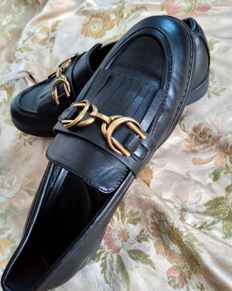 Mocassini Vintage con Fibbia/ Morso di Cavallo