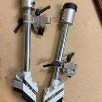 Morsa doppia pneumatica orizz 45 comando a pedale