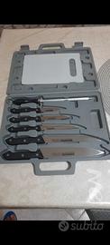 set cortelli da cucina acciaio inox 