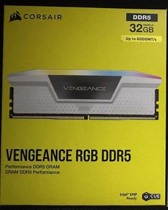 corsair ddr5 32gb 6000mhz c36 bianco