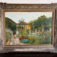 Quadro ad olio e cornice originale