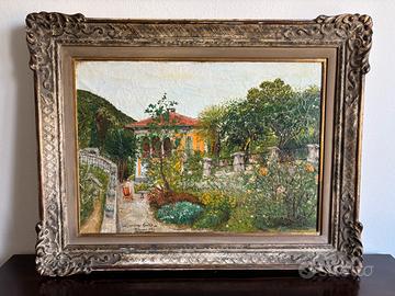 Quadro ad olio e cornice originale