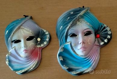 Coppia MASCHERE decorative  vintage
