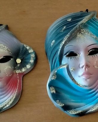 Coppia MASCHERE decorative  vintage