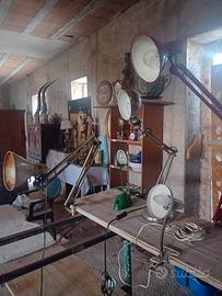 collezione di lumetti vintage movimento a braccio 