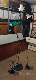 Lampada a pedana con due banojr