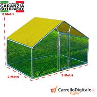 Gabbia per Polli 3x2m x 2mH-6mq - giallo