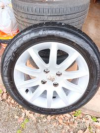 4 CerchiPeugeot 16" + Gomme 205/55 (SOLO 5000 KM)