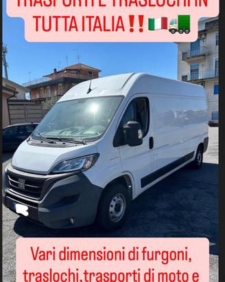 Traslochi-trasporti moto-sgomberi-trasporti vari