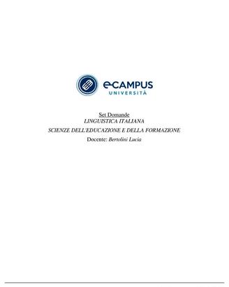 LINGUISTICA ITALIANA