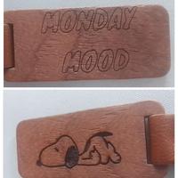 Portachiavi legno con Snoopy