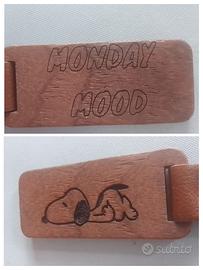 Portachiavi legno con Snoopy