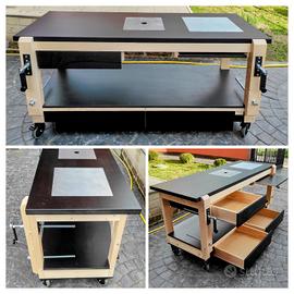 Banco falegname tavolo da lavoro morsa fresa sega 