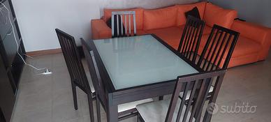 Tavolo 6-10 posti e 5 sedie