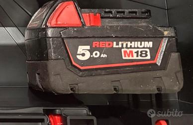 Batteria 5 ah Milwaukee usata