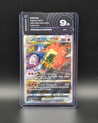 Pokémon AiGrading 9.5 Mint+ Charizard Vstar SWSH26