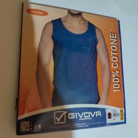 Canotta uomo Givova taglia XL blu/nuova 