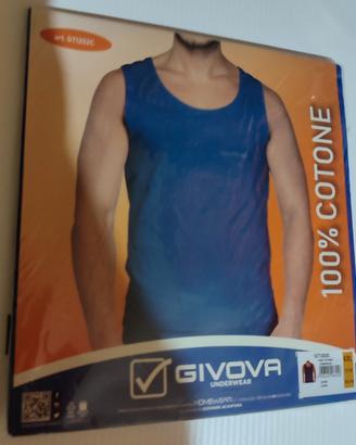 Canotta uomo Givova taglia XL blu/nuova 