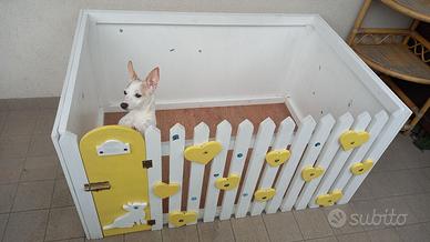 Recinto cani legno unico artigianale