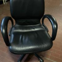 Poltrona ufficio pelle nera