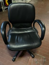 Poltrona ufficio pelle nera