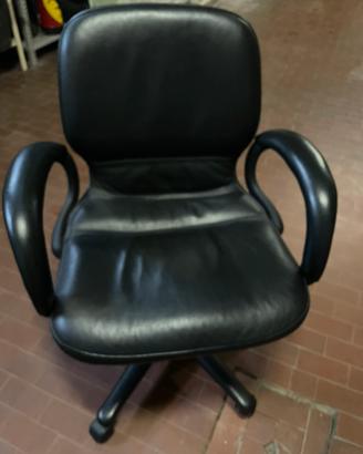 Poltrona ufficio pelle nera