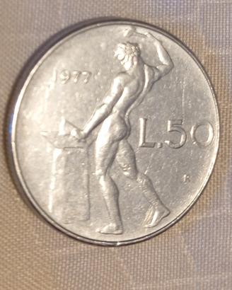 Moneta 50 lire del 77
