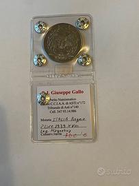 2 Lire 1939 XVIII Impero Lega Magnetica FDC Gallo