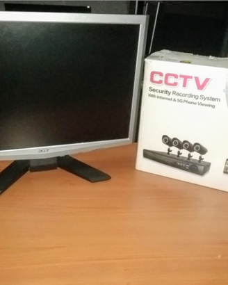 Kit videosorveglianza 3Telecamere HD + Monitor 17"