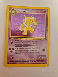 Carta pokemon Hypno Olografica prima edizione