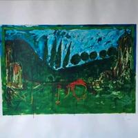 Mario Schifano-Veduta centro italiano