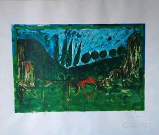 Mario Schifano-Veduta centro italiano