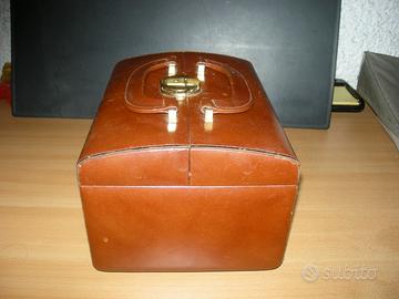 Bauletto portagioie in vera pelle