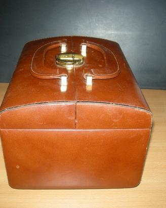 Bauletto portagioie in vera pelle