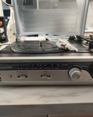 giradischi amplificato con radio