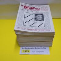 LA SETTIMANA ENIGMISTICA, anno 1985, NON compilati