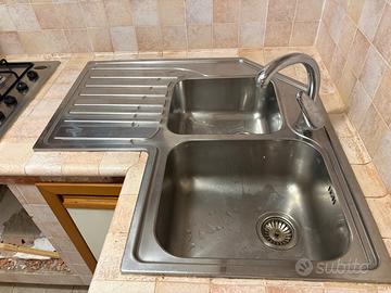 Lavandino cucina da incasso