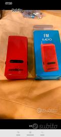 Mini Radio Portatile Vintage. FM a batterie nuova 