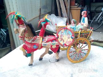 carretto siciliano in legno 